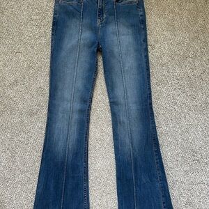 Abercrombie Kids Blue Flare Wide Leg Jeans